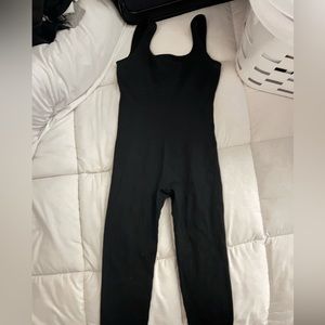 Black & Brown Ribbed Bodysuit